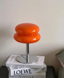 Macaron Glass Lamp – Glass and Iron Table Lamp