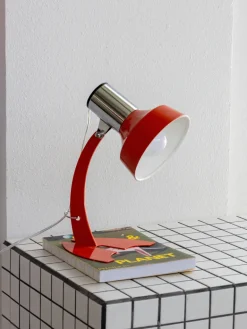 Macaron Glass Lamp – Orange Iron Table Lamp