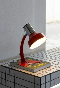 Macaron Glass Lamp – Orange Iron Table Lamp