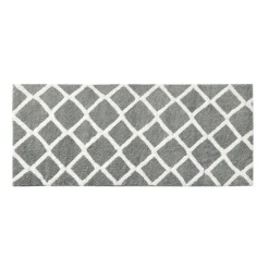 Madivelle Reversible High Pile Bath Rug – Modern Tufted Microfiber
