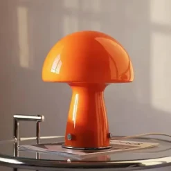 Magic Mushroom Table Lamp – Glass and Iron Lamp