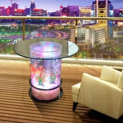 Magic Water Bubble LED Table - Elegant Home Decor Accent