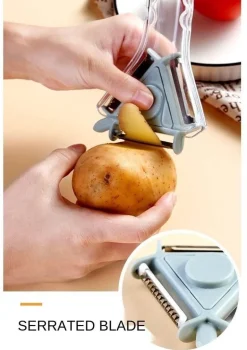 Magischer Gemüseschäler mit mehreren Klingen, dreieckig