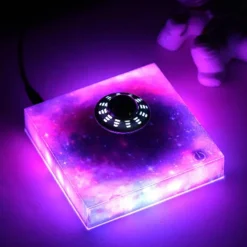 Magnetisch schwebende LED-Raumschifflampe – rotierendes Nachtlicht-Dekor