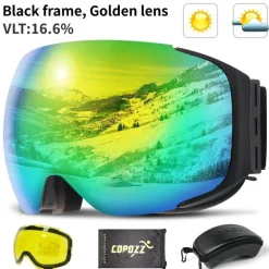 Magnetische Antibeschlag-Skibrille – UV-Schutz für Wintersport