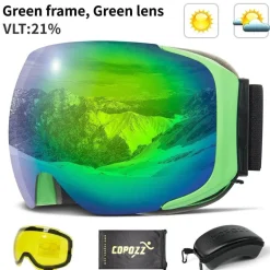 Magnetische Antibeschlag-Skibrille – UV-Schutz für Wintersport