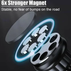 Magnetische Autotelefonhalterung - Armaturenbretthalterung mit langem Griff