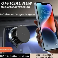 Magnetische Autotelefonhalterung - Rotierendes Vakuumdesign