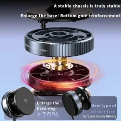 Magnetische Autotelefonhalterung - Rotierendes Vakuumdesign