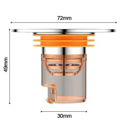 Magnetische Badezimmersieb-Abdeckung – selbstschließender Abflussschutz gegen Gerüche