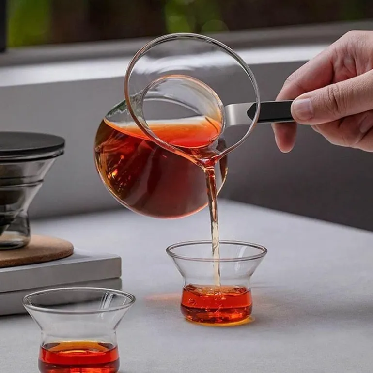 Magnetische Ein-Knopf-Teekanne – Easy Brew-Teekanne aus Glas