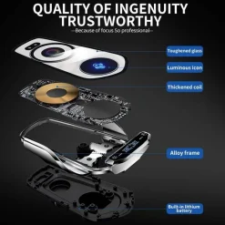 Magnetische kabellose Autotelefonhalterung - Automatische Ladehalterung