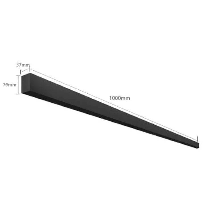 Magnetische Schienenbeleuchtung - Wandmontiertes schwarzes System
