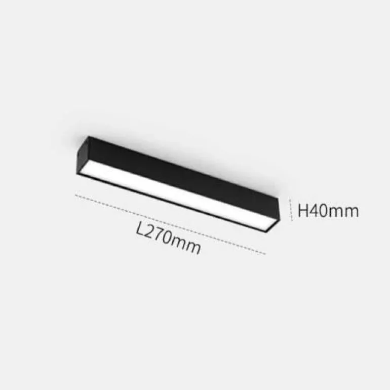 Magnetische Schienenbeleuchtung - Wandmontiertes schwarzes System