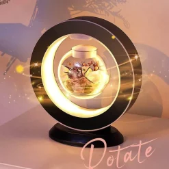 Magnetische schwebende Blumenlampe „Love Forever“