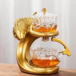 Magnetische Teekanne mit Meereszauberfischen – Wunderliches Ozeandekor