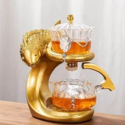 Magnetische Teekanne mit Meereszauberfischen – Wunderliches Ozeandekor