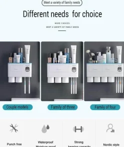 Magnetischer Badezimmer-Organizer – platzsparende Aufbewahrungslösung zur Wandmontage