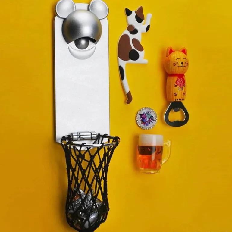 Magnetischer Basketball-Flaschenöffner für den Kühlschrank