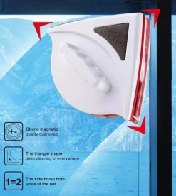 Magnetischer doppelseitiger Fensterreiniger - Glasreinigungswerkzeug