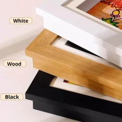 Magnetischer Holz-Kunstrahmen für Kinder – leicht zu öffnendes Design