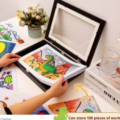 Magnetischer Holz-Kunstrahmen für Kinder – leicht zu öffnendes Design