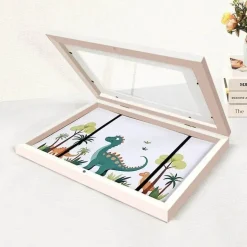 Magnetischer Holz-Kunstrahmen für Kinder – leicht zu öffnendes Design