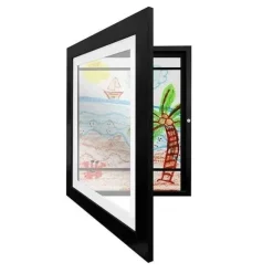 Magnetischer Holz-Kunstrahmen für Kinder – leicht zu öffnendes Design