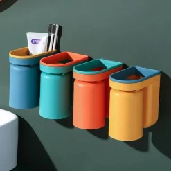 Magnetischer Zahnbürstenhalter – Badezimmer-Organizer zur Wandmontage