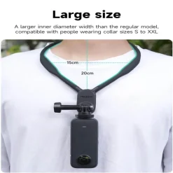 Magnetisches, am Hals montiertes Action-Kamera-Zubehör – Silikonhalterung
