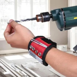 Magnetisches Armband – 3 Reihen zur Aufbewahrung von Befestigungselementen und Kleinteilen