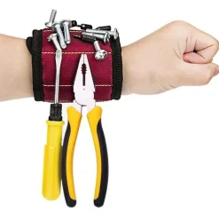 Magnetisches Armband – 3 Reihen zur Aufbewahrung von Befestigungselementen und Kleinteilen