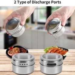 Magnetisches Gewürzdosen-Set – Gewürzbehälter aus Edelstahl