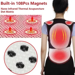 Magnetisches, selbsterwärmendes Rückenmassagegerät – therapeutisches Gerät zur Schmerzlinderung
