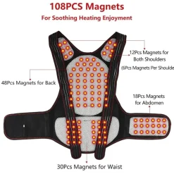 Magnetisches, selbsterwärmendes Rückenmassagegerät – therapeutisches Gerät zur Schmerzlinderung