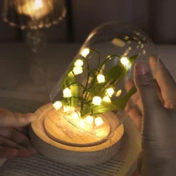 Maiglöckchen-Nachtlicht – DIY Blumenlampe