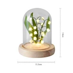 Maiglöckchen-Nachtlicht – DIY Blumenlampe