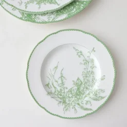 Maiglöckchen-Porzellanteller - Medieval Green Tableware Collection