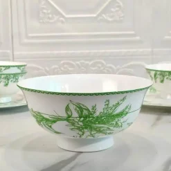 Maiglöckchen-Set aus Bone China – elegantes Blumengeschirr
