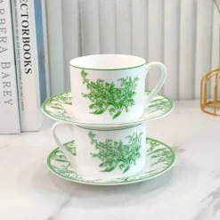 Maiglöckchen-Set aus Bone China – elegantes Blumengeschirr