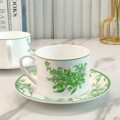 Maiglöckchen-Set aus Bone China – elegantes Blumengeschirr