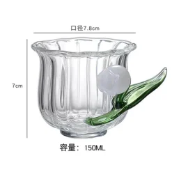 Maiglöckchen-Tier-Wasserbecher - Kaninchen- und Enten-Glasbecher