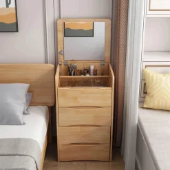 Makeup Organizer - Jewelry Storage Tower with Pull-Out Drawers
