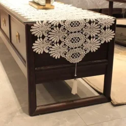 Makramee Tischläufer - Boho Chic Wohndekor