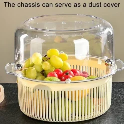 Manuelle Gemüse-Salatschleuder - Effizienter Abtropfkorb