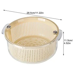 Manuelle Gemüse-Salatschleuder - Effizienter Abtropfkorb