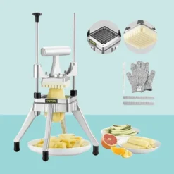 Manueller Gemüseschneider aus Edelstahl – Handelsqualität