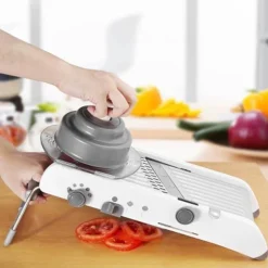 Manueller Gemüseschneider aus Edelstahl – verstellbarer Schneider
