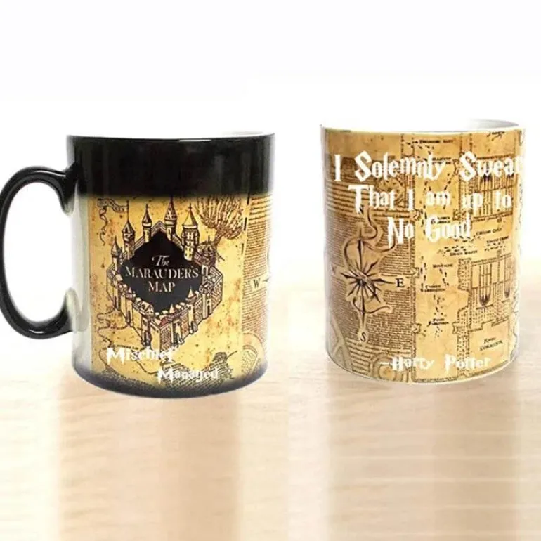 Marauders Map Farbwechselbecher - Magische Heißgetränketasse als Geschenk