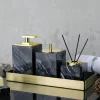 Marble Bathroom Accessories Set - Elegant Home Decor
